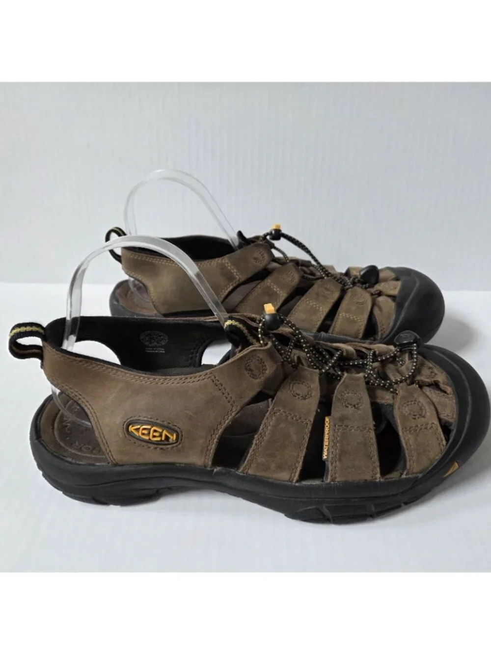 Keen Sandals Mens 11.5 Brown Leather Newport Hiking Trail Shoes Waterproof